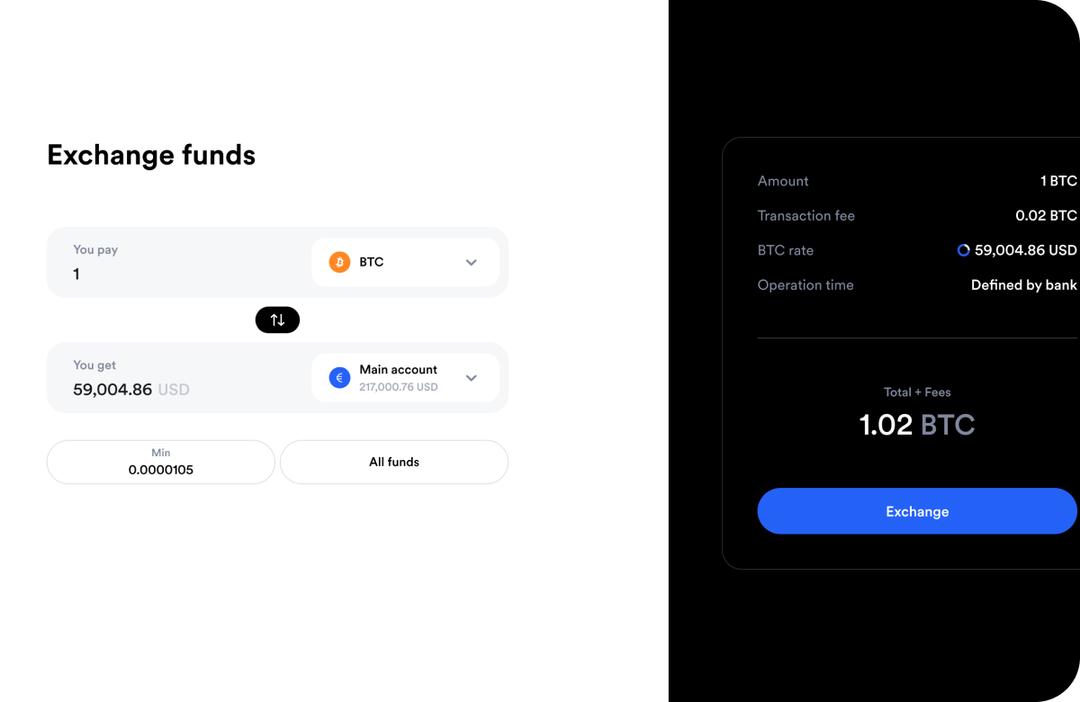 Instant<br/>Fiat/Digital Assets<br/>Conversions